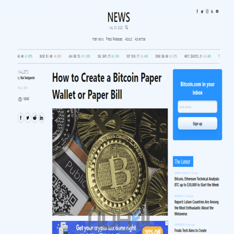 How to Create a Bitcoin Paper Wallet or Paper Bill