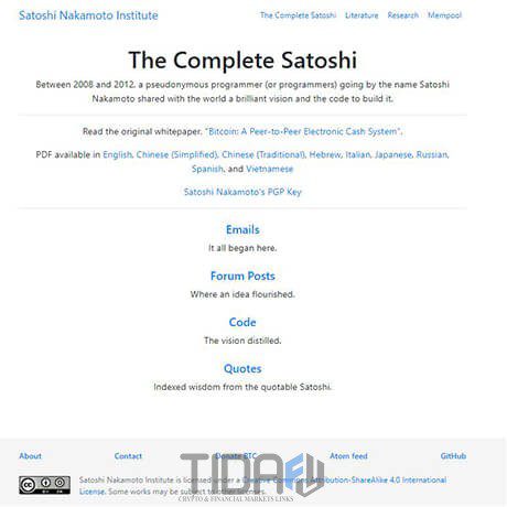 The Complete Satoshi